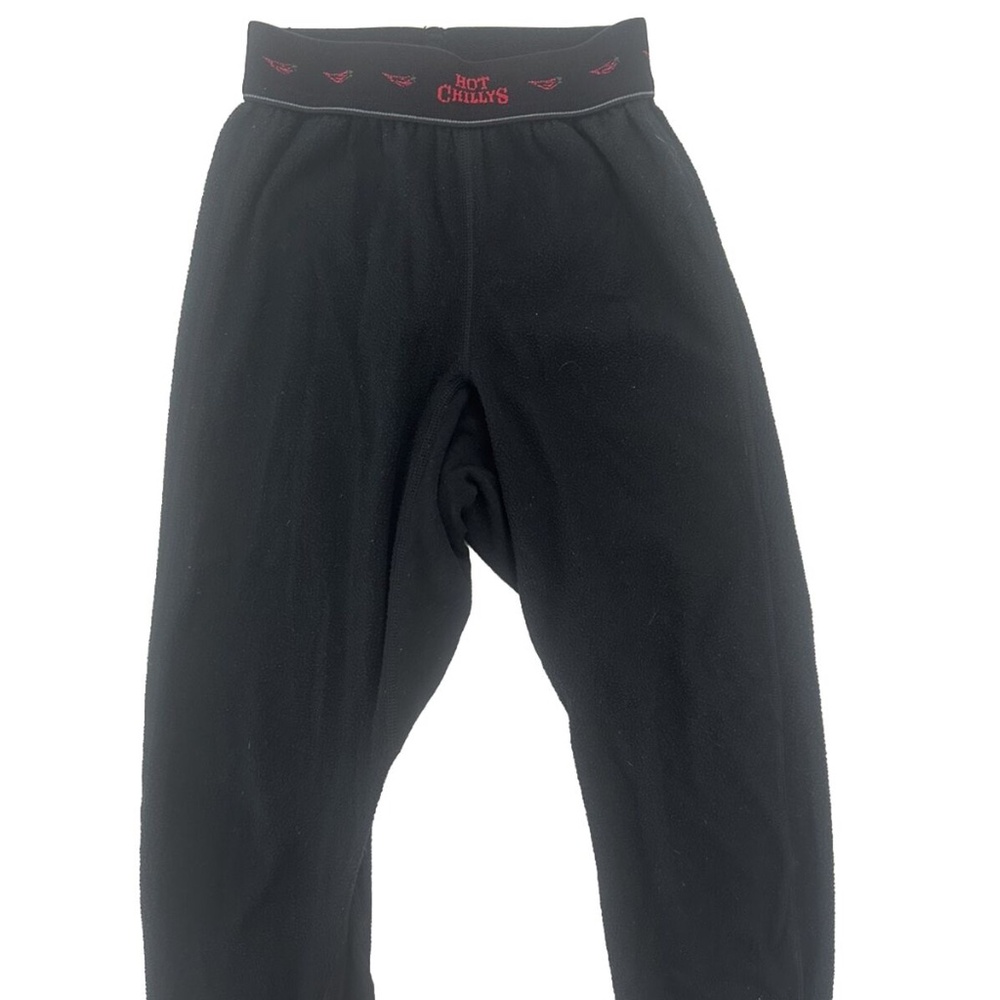 Hot Chillys HC9567 Kids Size XS Black Fleece Base Layer Pants